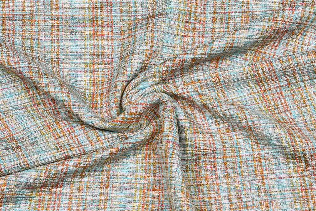 Multicolor chanelstof met glitterdraad - A La Ville voor Knipmode
